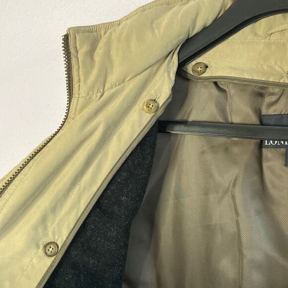 London Fog Men Brown Wool Blend Winter Jacket with Attached Hood & Vest Size M - Picture 11 of 16